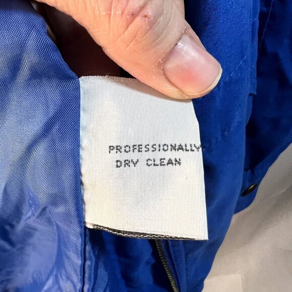 M Forecaster Blue Vintage Windbreaker Full Zip Womens Size Small - Picture 13 of 15